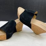 Nine West Women's Black Suede Shoes/Wedge Sandals Heel 4" Size 10 SKU 3742 Photo 4