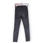 ZARA  Dark Gray Skinny Jeans Size 6 Distressed Photo 1