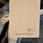 Dylan  blue‎ plaid striped v-neck sleeveless top blouse size XS NWT Photo 9