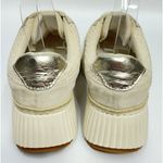 Dolce Vita Dolen Sandstone Knit Platform Sneakers Woman's Size 8 Chunky Preppy Tan Photo 4