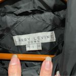 Larry Levine Warm cozy  down feather black puffer coat fur collar pockets Photo 12