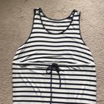 Merona Striped‎ stretch tie waist midi dress Photo 1