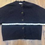 & Other Stories & OTHER STORIES Balloon Sleeve Wool Alpaca Cardigan Sweater Oversized Navy sz S Photo 5