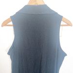 Studio 1940  Black Collared Button Down Maxi Dress With Attached Belt To Tighten Photo 7