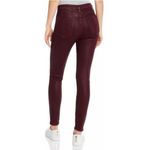 Rag and Bone Nina High Rise Ankle Skinny Coated Wine Red Skinny Jeans 27 Photo 8