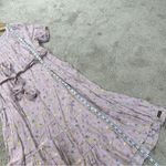 Matilda Jane  Enchanted Garden Artist Floral Tiered Midi Dress Boho in Purple L Photo 15