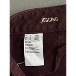 American Eagle Jegging Super Stretch Burgundy Brown Skinny Women’s Size 10 Short Photo 5