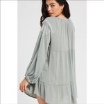 Wishlist ✨ EMBROIDERED V-NECK TUNIC DRESS LONG TIE WITH TASSEL ENDS✨ Photo 2