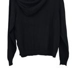 VERO MODA  Black Long Sleeve Hooded Knit Top size Small NWT Drawstring Sweater Photo 5