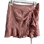 Urban Romantics   Ruched Drawstring Ruffle Mini Skirt Photo 0