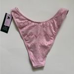 Wild Fable Women’s Light Pink Lace Swim Bottoms NWT Size XS High Leg Cheeky Photo 1