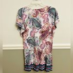 Ralph Lauren Multicolor Paisley Short Sleeve Tassel Beach Coverup Photo 2