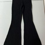 Dynamite Black Knit High-Rise Flare Pants Bottoms Size XS 🦓 Photo 2