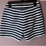J.Crew High Waist Striped Shorts - Navy and White Photo 1