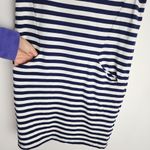 Fleur Bleue T Shirt Dress Striped Pockets M Blue Size M Photo 5