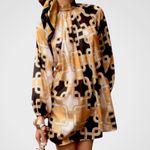 H&M NWT  X Richard Allen Chain Link Swing Dress Size 8 Photo 2