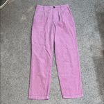 ALEX MILL Rugged Corduroy High Waist Straight Leg Ankle Crop Boy Pant Dusty Rose Pink Size 2 Photo 4