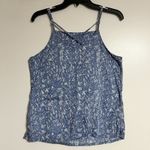 prAna  Women's Zandra Tank Top Blue Waimea Print Size Small Adjustable Strap Photo 6