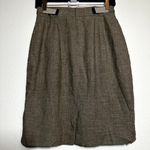 Armani Collezioni  Linen Skirt Straight Pencil Knee Length Back Zip Beige 4 28" Photo 5