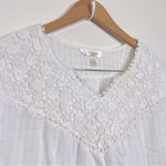 Krazy Kat  Peasant Style Blouse Top Women’s Size 2X Boho Beachy Crochet Cotton Photo 1