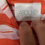 Abound  Striped Hooded Cover-Up Beach Swim Pool Resort Tunic Dress‎ L Photo 1