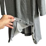 J.Jill  DRESS Small Gingham Knit Side-Snap Dress Long Sleeve Photo 7