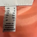 Lands' End Women's Shift Dress Size 2 Peach Orange Sleeveless Lined Photo 4