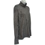 Lululemon  Gray Black Speckled Mock Neck Long Sleeve Top Size 8 Thumb Holes Photo 5