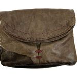 49 Square Miles Pouch Brown Genuine Leather Clutch Wallet Coin Purse Fold Over Photo 0