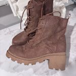 Sugar Fabians Brown Heeled Boots Size 8 | Trendy Fall Fashion Essential Photo 4