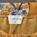 Vestique  Yellow Floral Strapless Boho Crop Top Women's M Photo 3