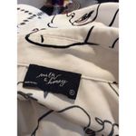 Milk & Honey Front tie Blouse XL Faces Lip Nails Womens White Photo 2