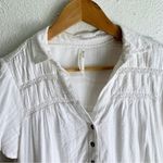 Anthropologie  Georgina Tiered Shirtdress White Sz Small Photo 4