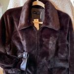 Love Token  Women's Faux Fur Jacket. Front Zip, Pockets, Fully Lined. Size M Photo 4