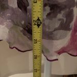 Size small long sleeve Purple pink and green flowered long sleeve top EUC Photo 6