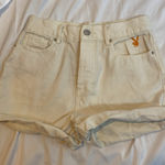156 BY PACSUN White Shorts Orange playboy bunny Sun Embroidered 25 Photo 0