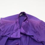Vintage Alix Taylor Womens Shirt Dress Size 10 Retro 80s Purple Minimal READ Purple Photo 7