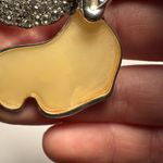 Signed Napier Rhinestone Yellow Praying Angel Brooch Pin Silver Tone Photo 4