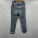 Mossimo Mid Rise Light Wash Skinny‎ Button Front Jeans Size 00 s Blue Photo 3