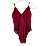 Shade & Shore  Womens Whimsigoth Crochet Lace Cutout One Piece Swimsuit Size M‎ Photo 1