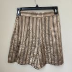 Vintage Judy Knapp California Womens Sz 3 Silky Striped Wrap Skort Bronze Black Gold Photo 10