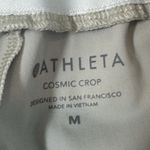 Athleta Cosmic Pants Size M Beige Wide Leg Elastic Waist Cropped Work Trousers Photo 3