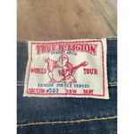 True Religion  Low Rise y2k Flare Jeans Bridget dark Blue Denim SIZE 30 Photo 5