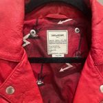 Zadig & Voltaire RED LEATHER JACKET Photo 4