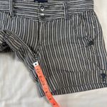 Gap Women's 0 Stripe Nautical Linen Shorts Rolled Hem Photo 4