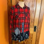 Merona Shabby Chic feminine ruffled flannel shirt Photo 8