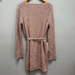 L'Academie  Silas Wrap Cardigan Sweater Dress in Heather Oatmeal L Photo 6