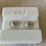 Origami Owl : Teal Color Rose Stud Earrings- Silver Tone Photo 4