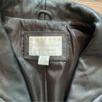 Worthington VTG Y2K Lambskin Leather Black Moto Zip Jacket Sz Medium Womens Photo 7