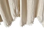 Anthropologie By  V-Neck Cream Lace Women's Top size medium Photo 5
